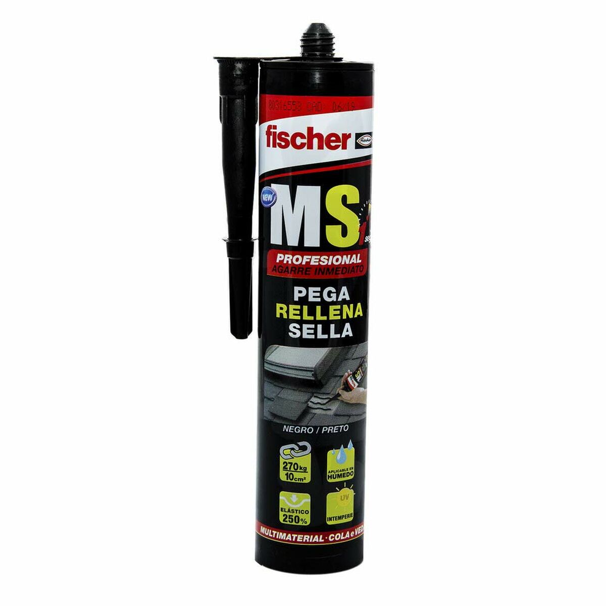 Sigillante/Adesivo Fischer Ms Nero 290 ml 2 S7908628_0