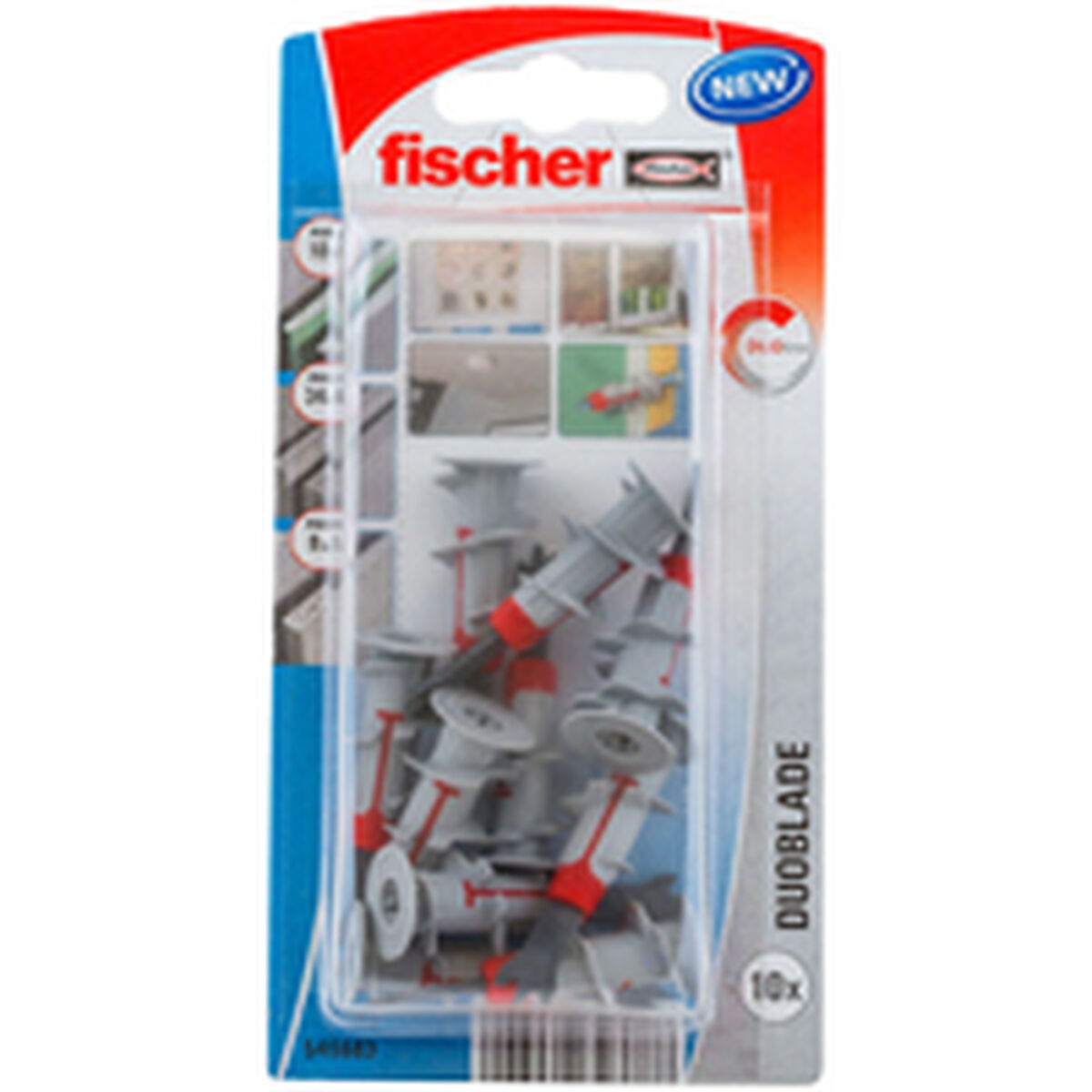 Tacchetti Fischer Duoblade Nylon Plastica (10 Unità) 3 S7908464_1