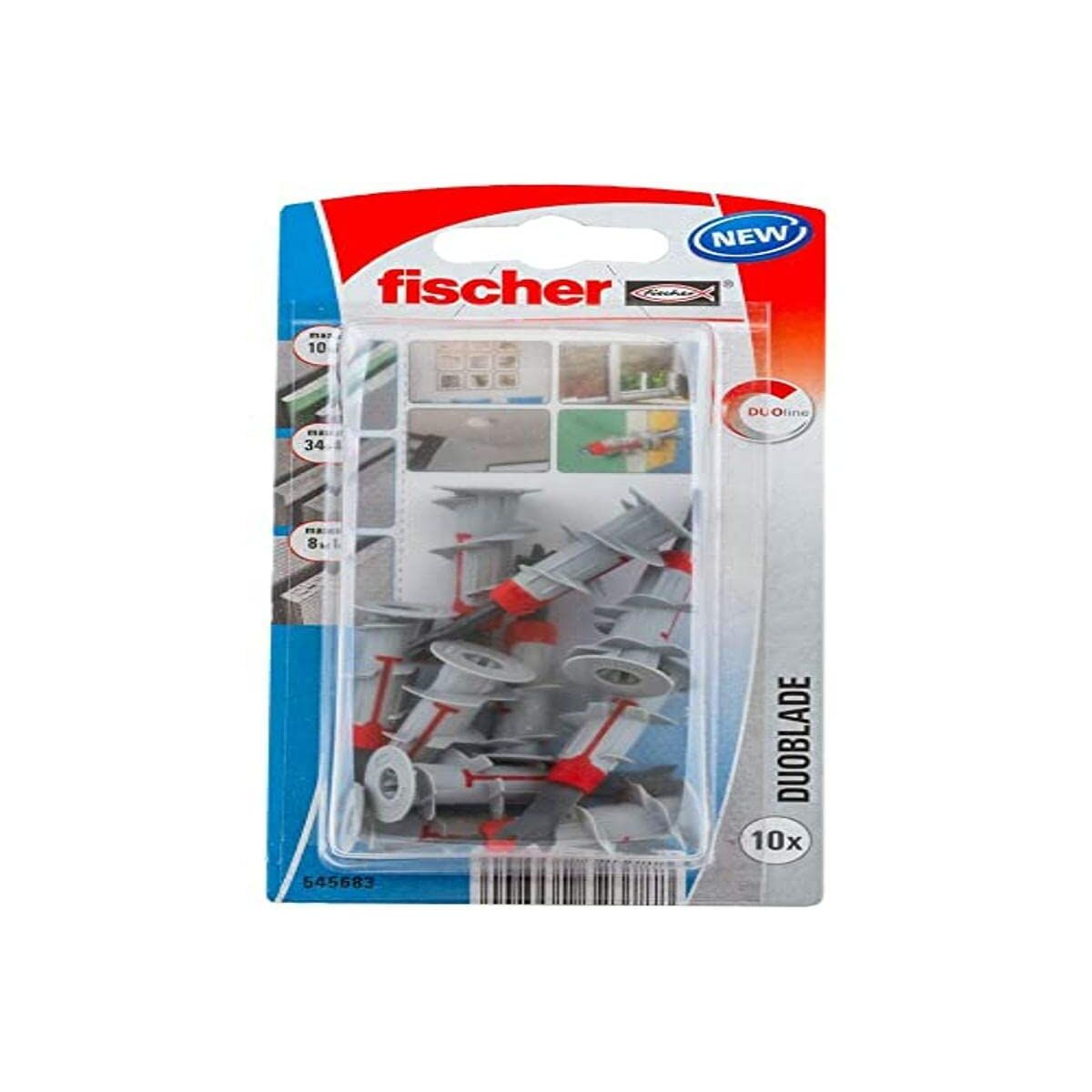 Tacchetti Fischer Duoblade Nylon Plastica (10 Unità) 14 S7908464_12