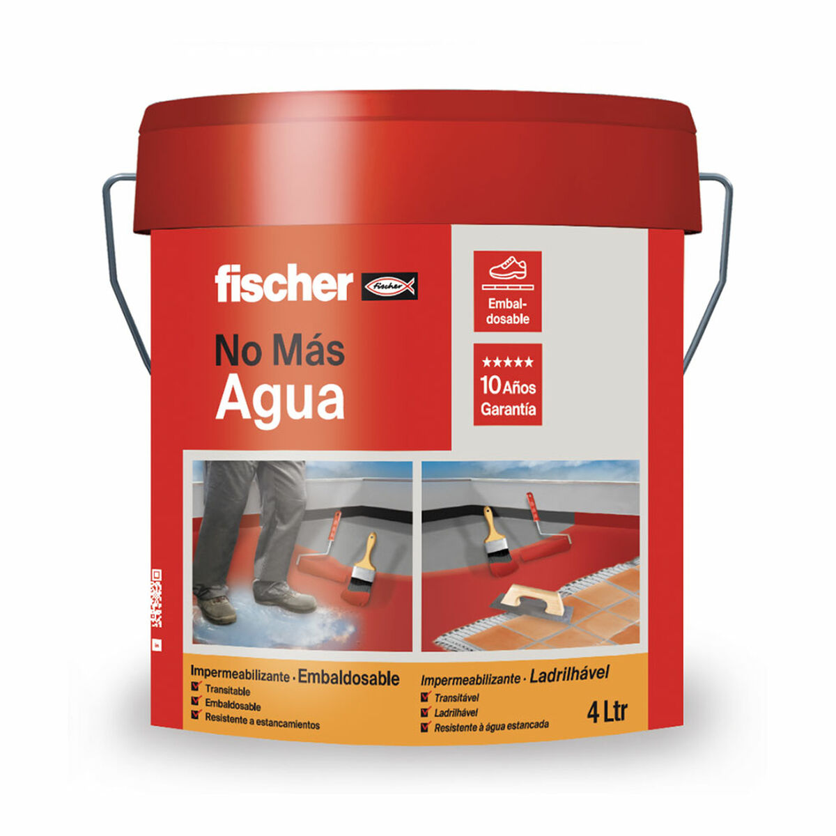 Impermeabilizzazione Fischer Ms Grigio 4 L 2 S7918310_0