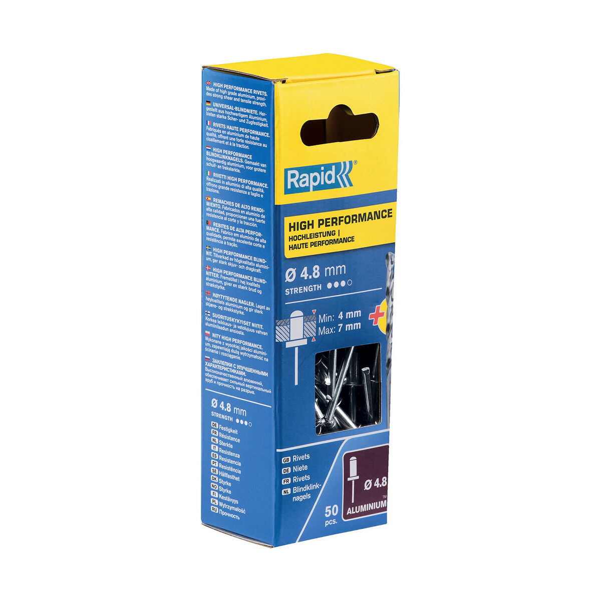 Rivetto Rapid 5000387 Punta da trapano Ø 4,8 x 10 mm Alluminio (50 Unità) 5 S7918122_3