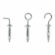 Set di ganci, bulloni ad occhio e appendiabiti Rapid Ø 8 x 32 mm Metallo Espansione 12 Unità 1 S7923684_0