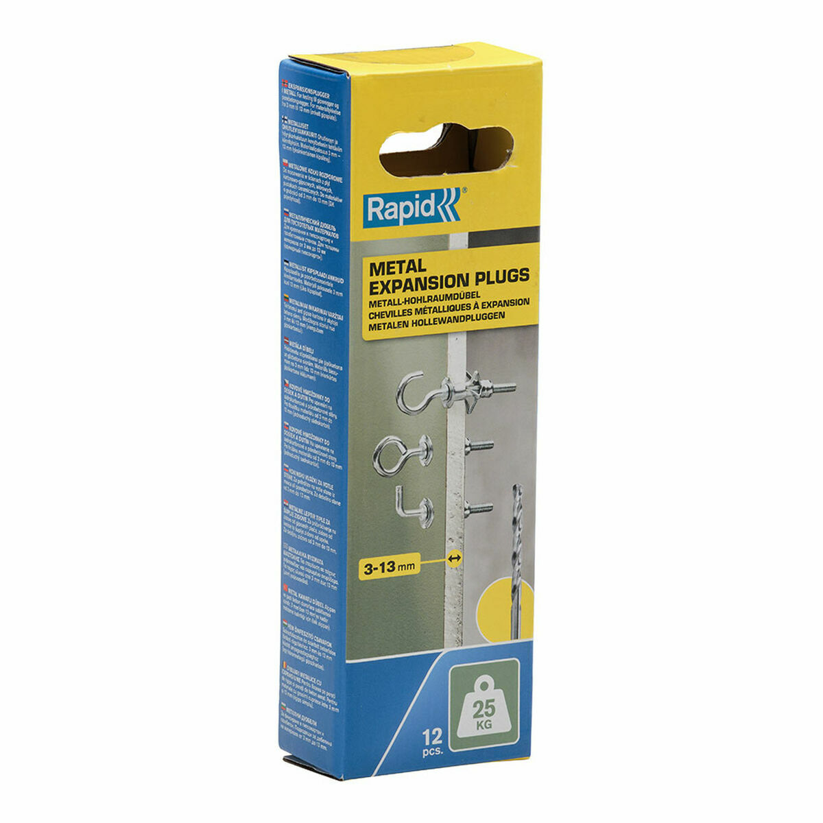 Set di ganci, bulloni ad occhio e appendiabiti Rapid Ø 8 x 32 mm Metallo Espansione 12 Unità 4 S7923684_2