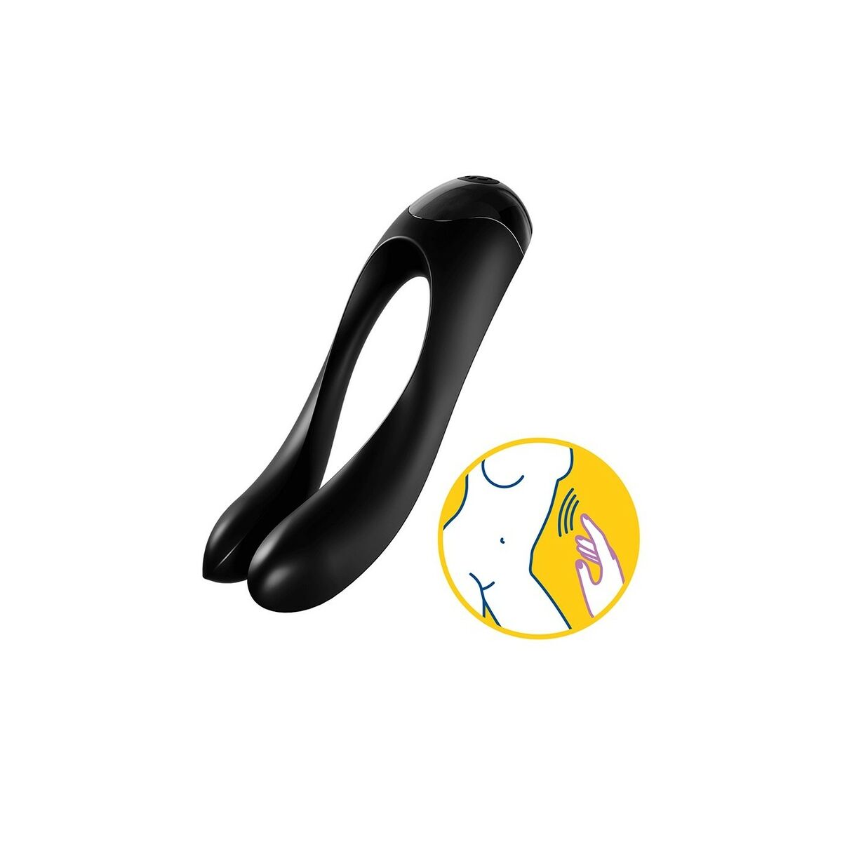 Massaggiatore di Coppia Satisfyer Candy Cane Nero 8 M0405299_6