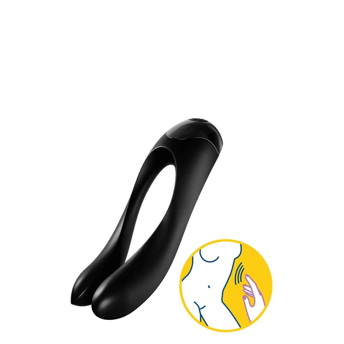 Massaggiatore di Coppia Satisfyer Candy Cane Nero 5 M0405299_3