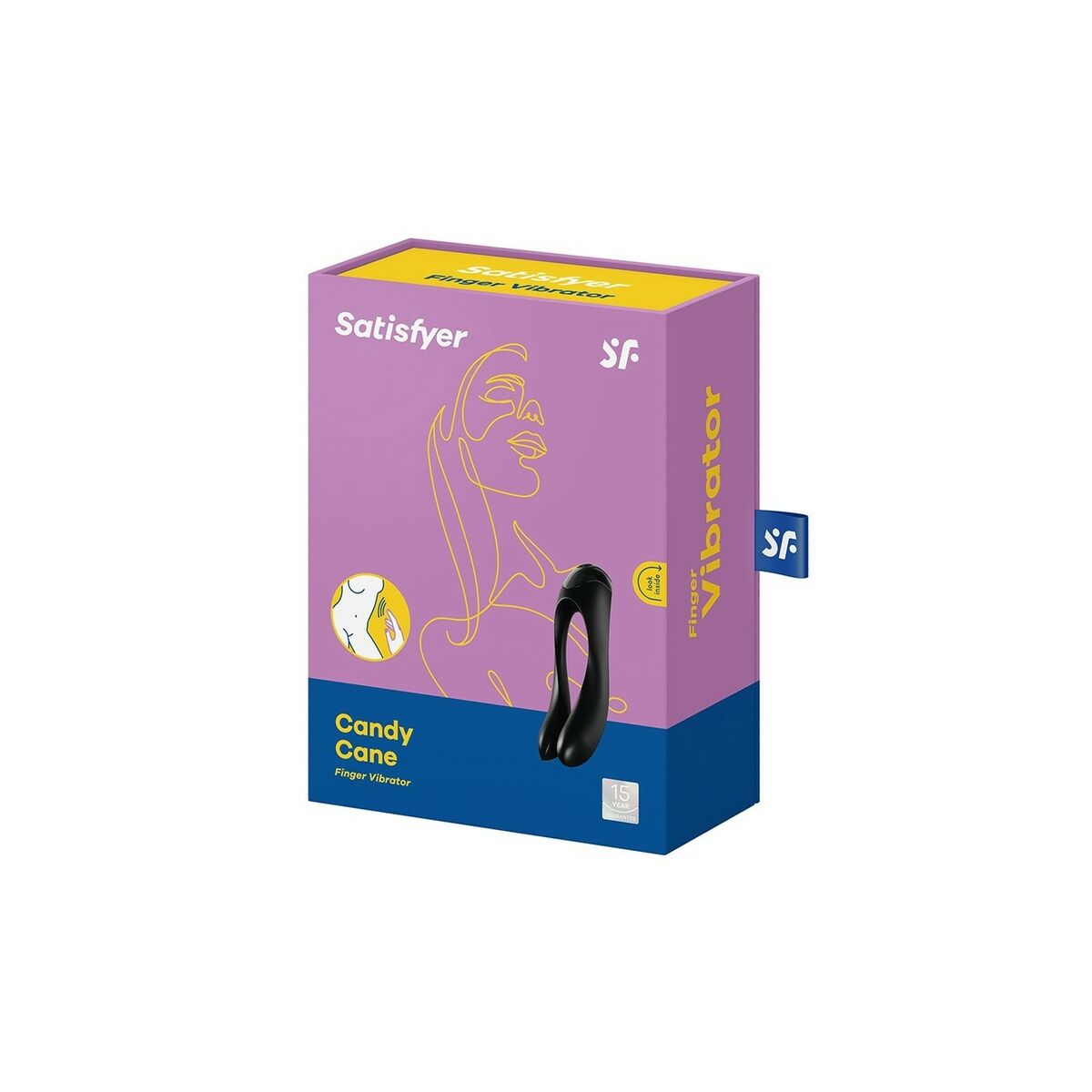 Massaggiatore di Coppia Satisfyer Candy Cane Nero 12 M0405299_10