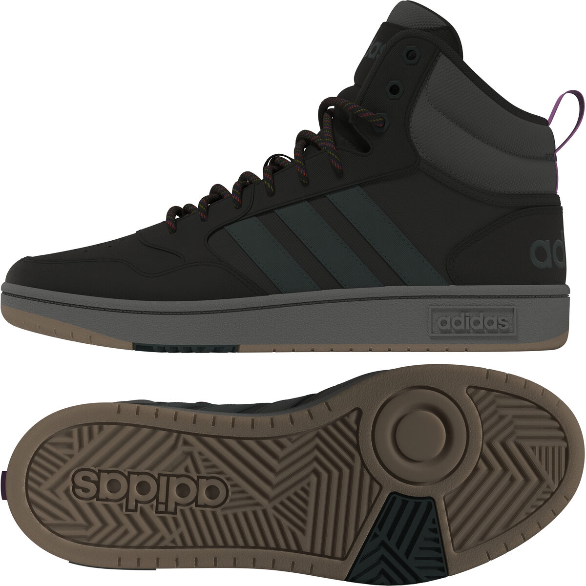 Scarpe Casual da Donna HOOPS 3.0 MID Adidas GZ6681 Nero 3 S2022765_1