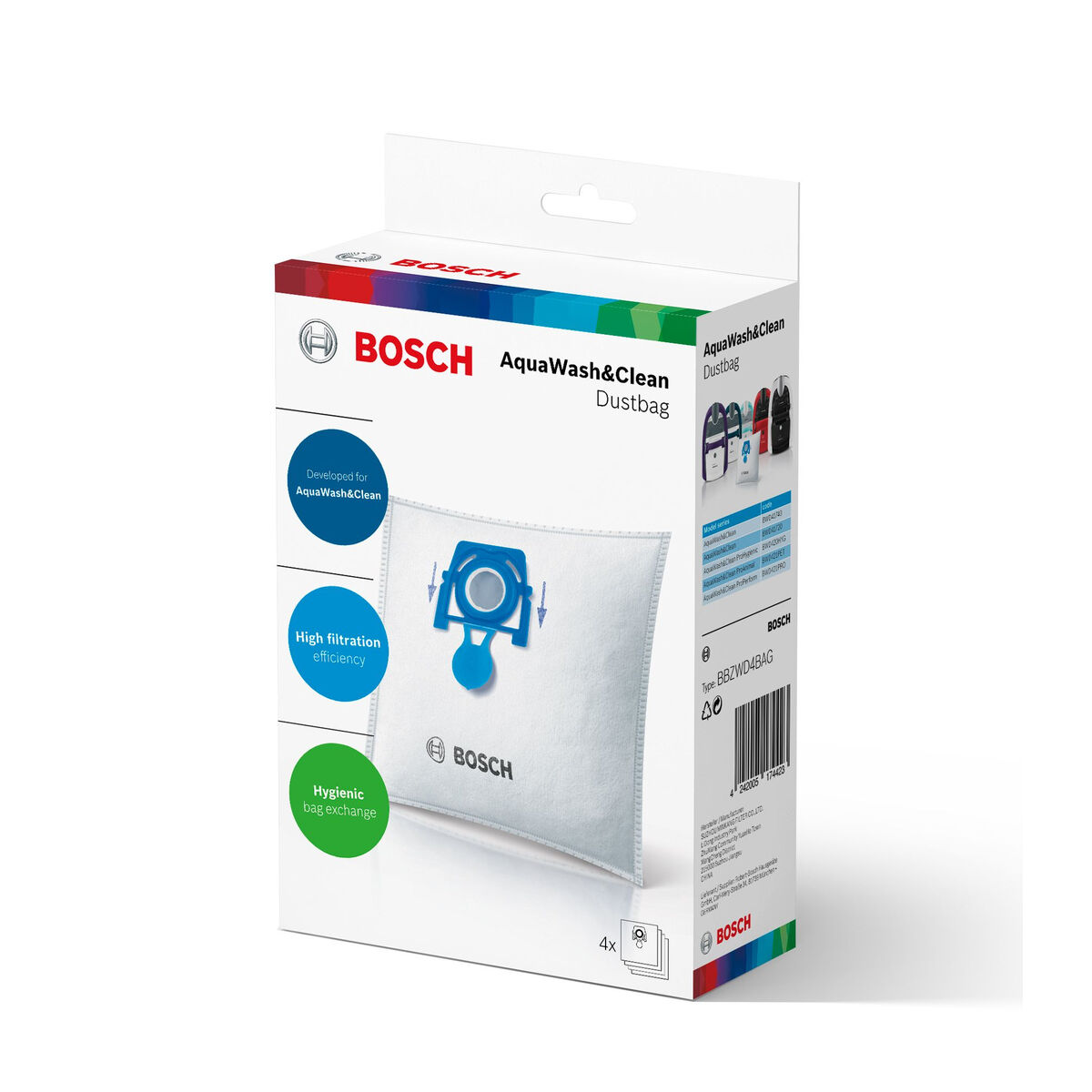 Sacchetto di Ricambio per Aspirapolvere AQUAWASH & CLEAN BOSCH BBZWD4BAG 2 S9100078_0