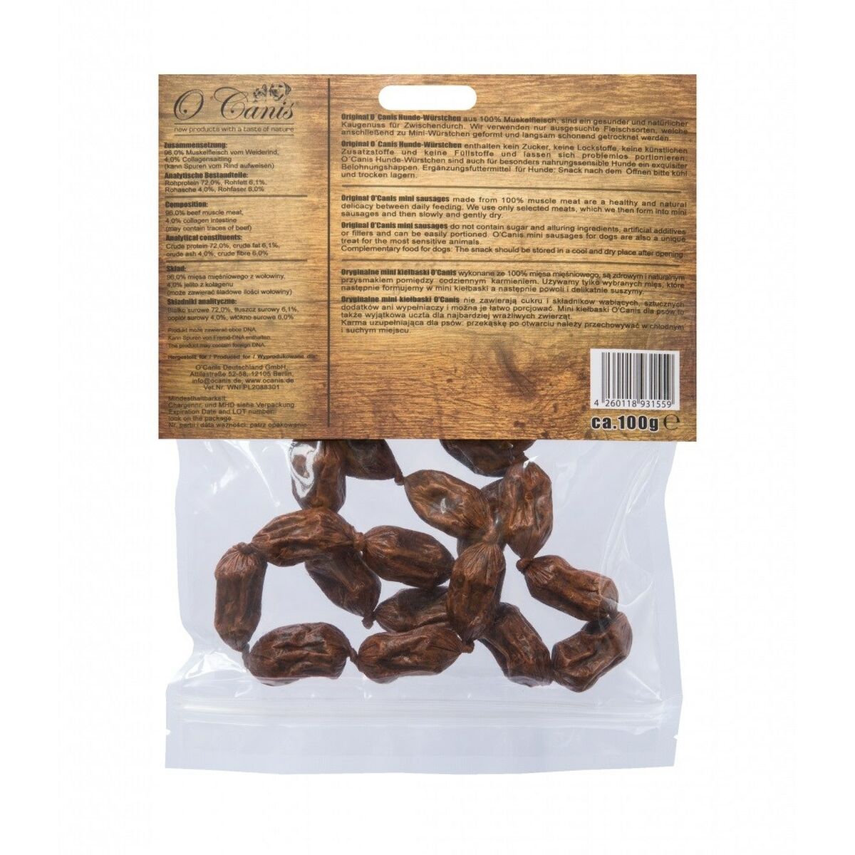 Snack per Cani O'canis Mini Carne di vitello 100 g 3 S9144115_1