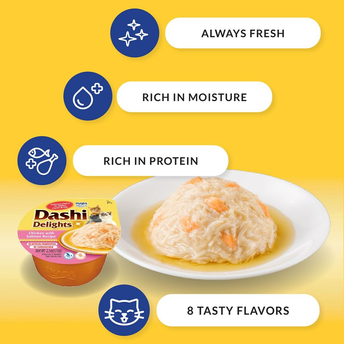 Spuntino per Cat Inaba Dashi Delights Pollo 70 g 3 S9183148_1