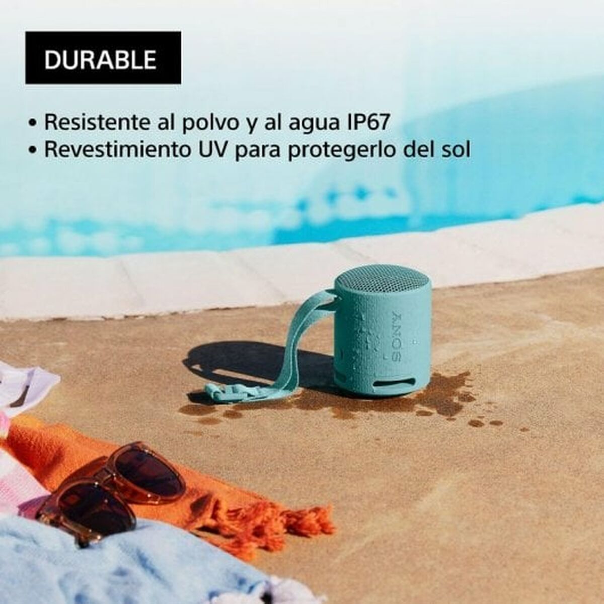 Altoparlante Bluetooth Portatile Sony SRSXB100L.CE7 Azzurro 8 S77184897_6