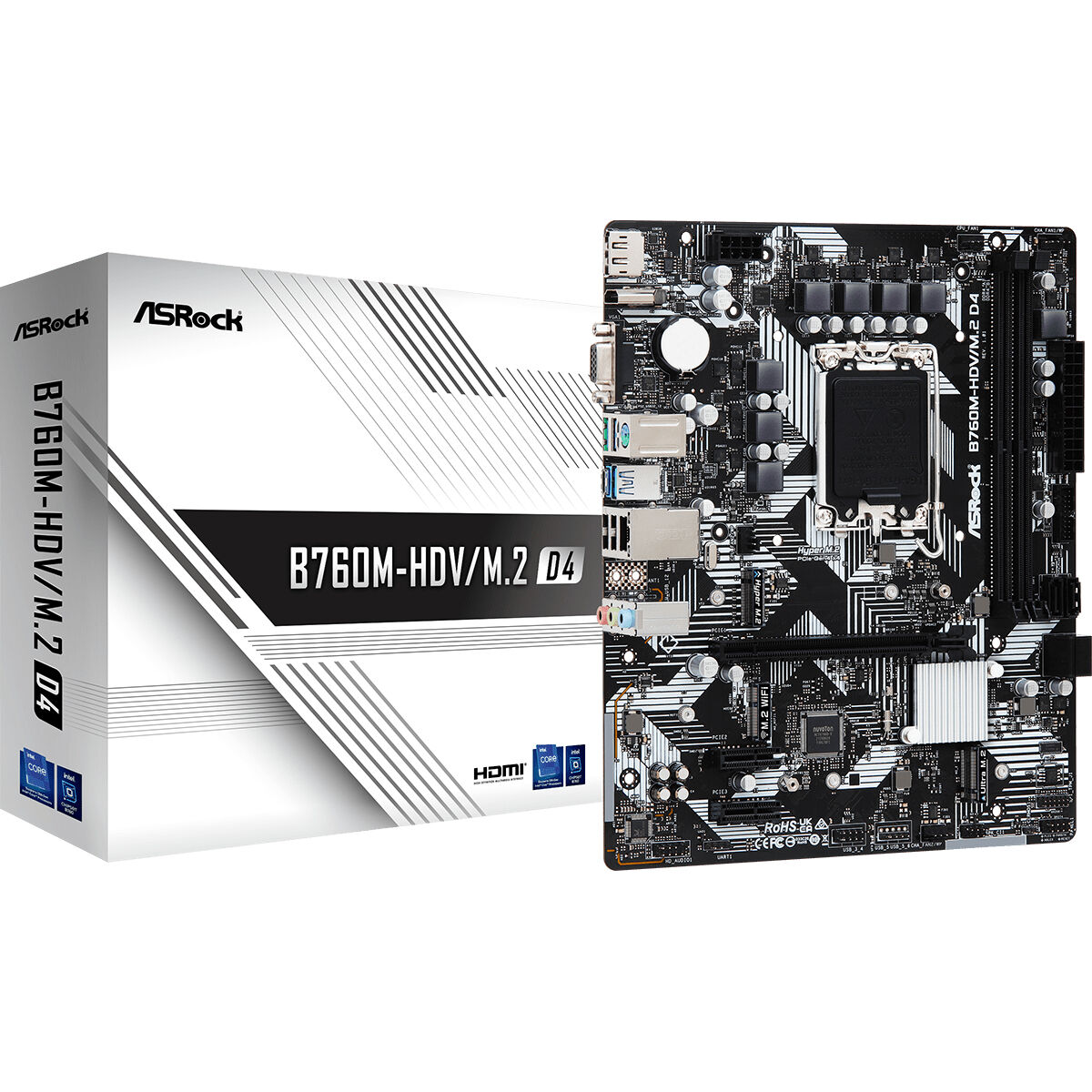 Scheda Madre ASRock B760M-HDV/M.2 D4 Intel Intel B760 LGA 1700 2 S9124533_0