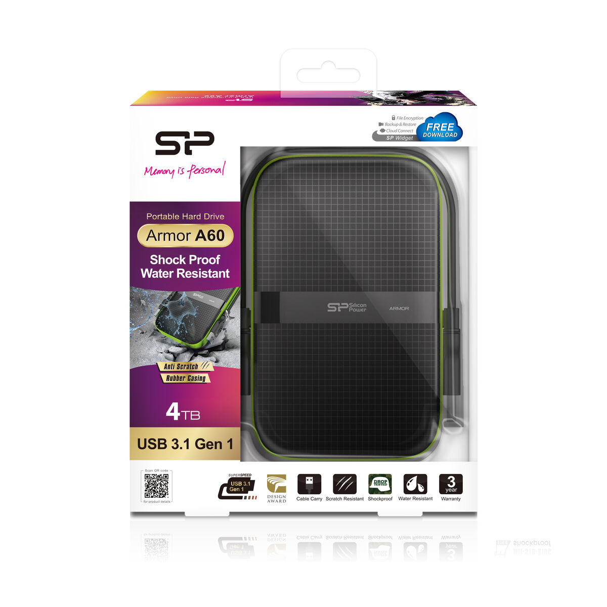 Hard Disk Esterno Silicon Power Armor A60 4 TB USB 3.1 4 TB 6 S9107952_4