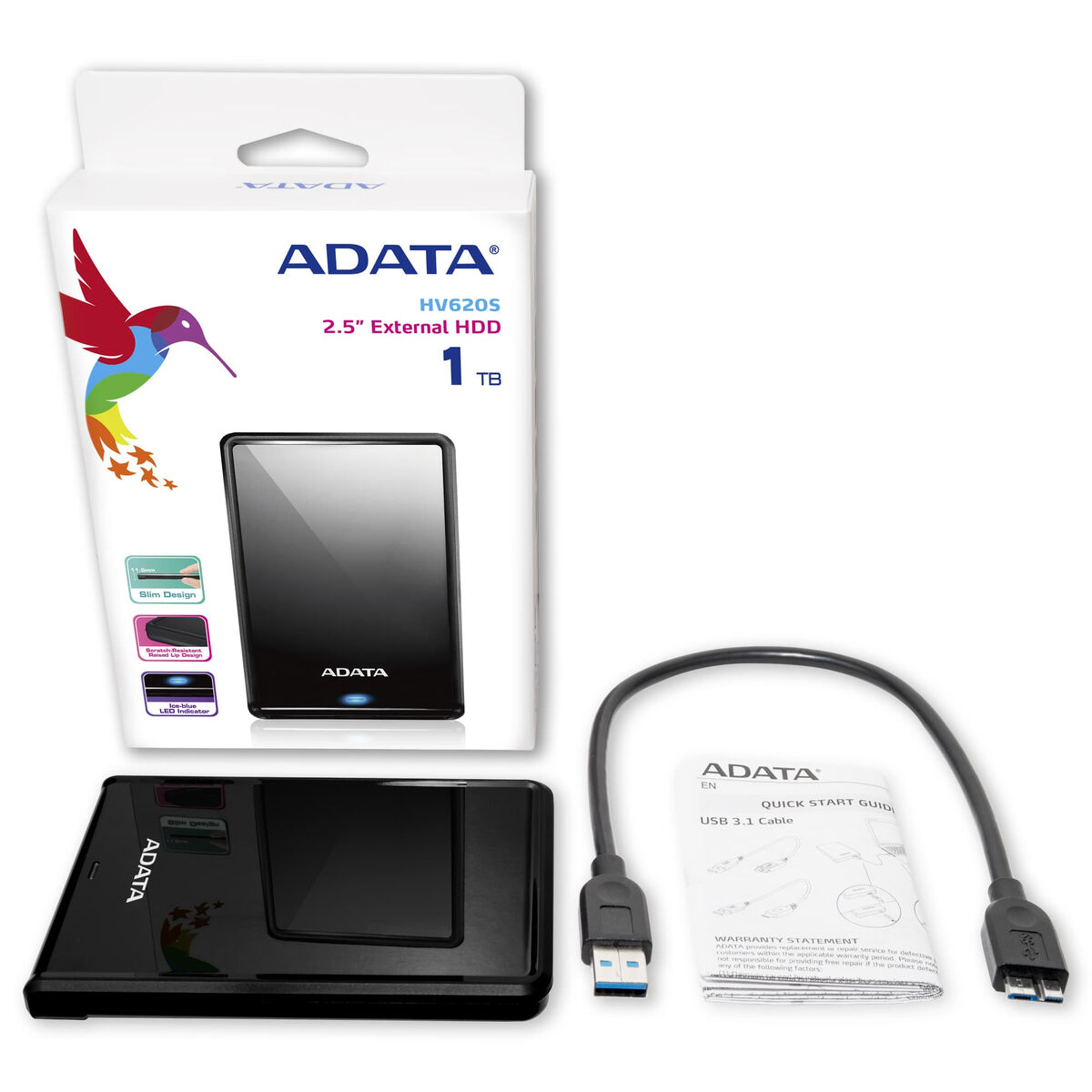 Hard Disk Esterno Adata HV620S Nero 1 TB 10 S9107586_8