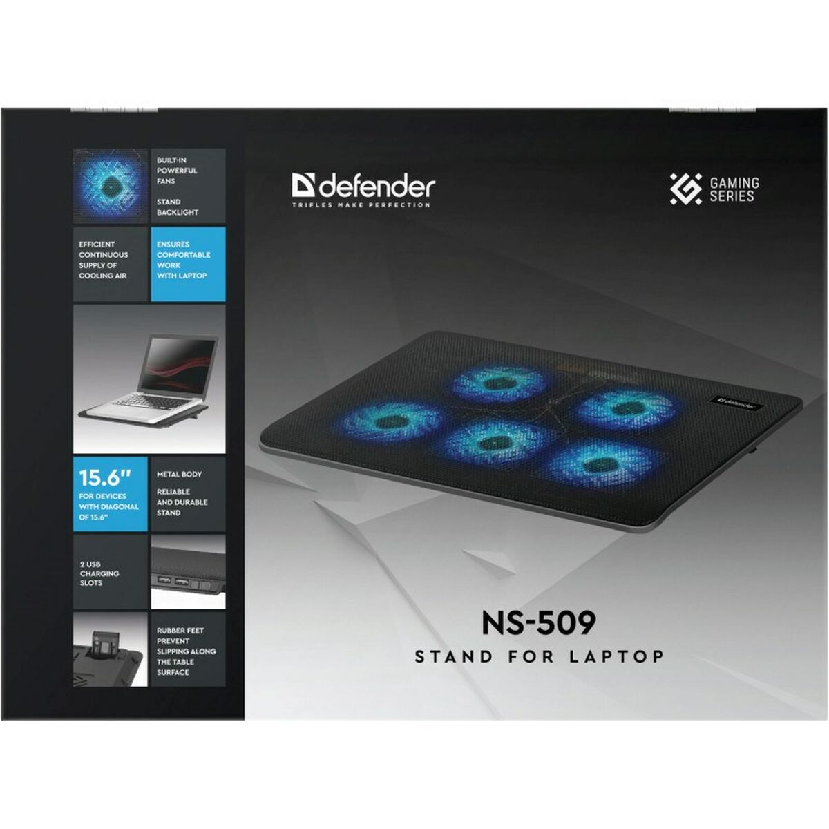 Base di Raffreddamento per PC Portatile Defender NS-509 4 S9106591_2