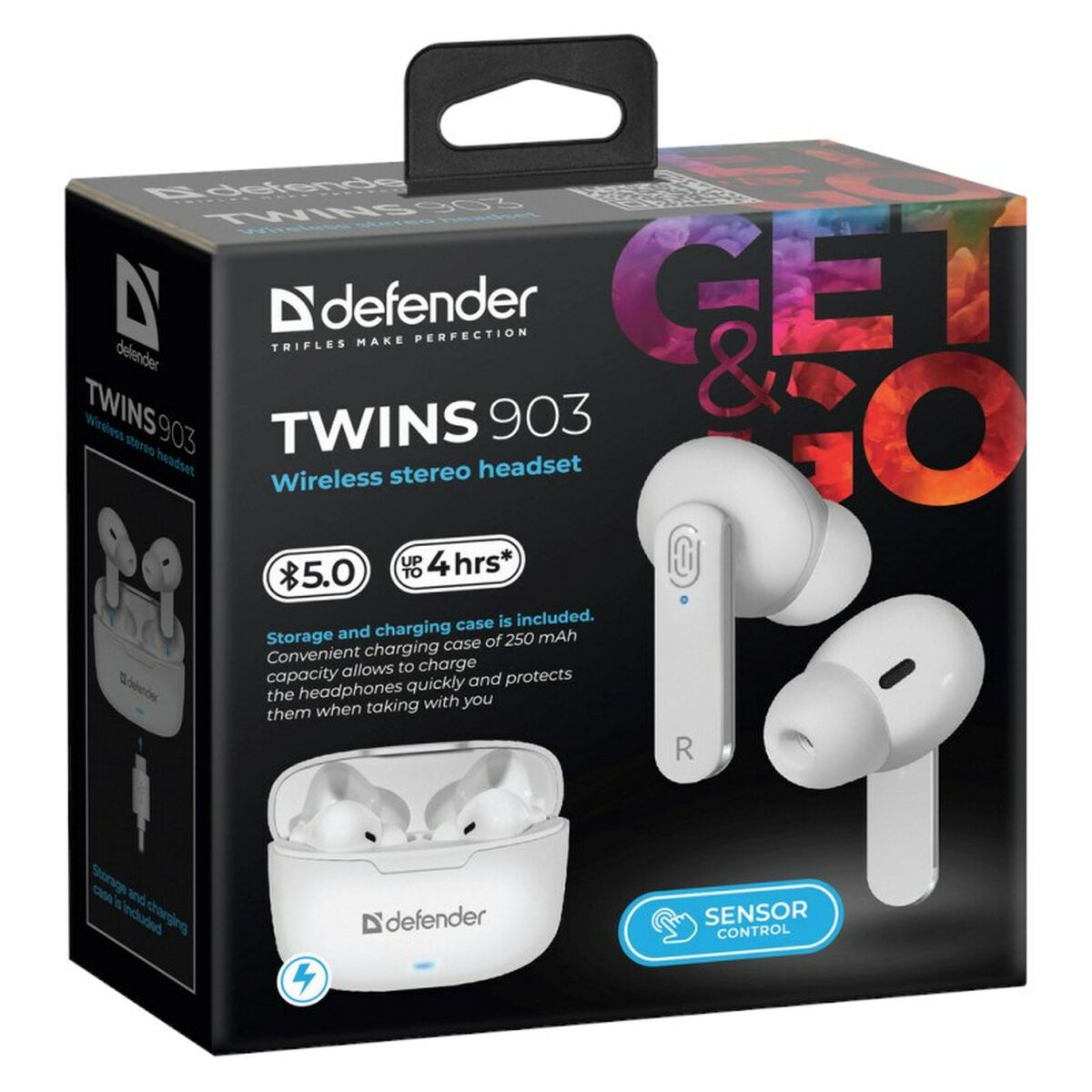 Auricolari in Ear Bluetooth Defender TWINS 903 Bianco Multicolore 7 S9104855_5