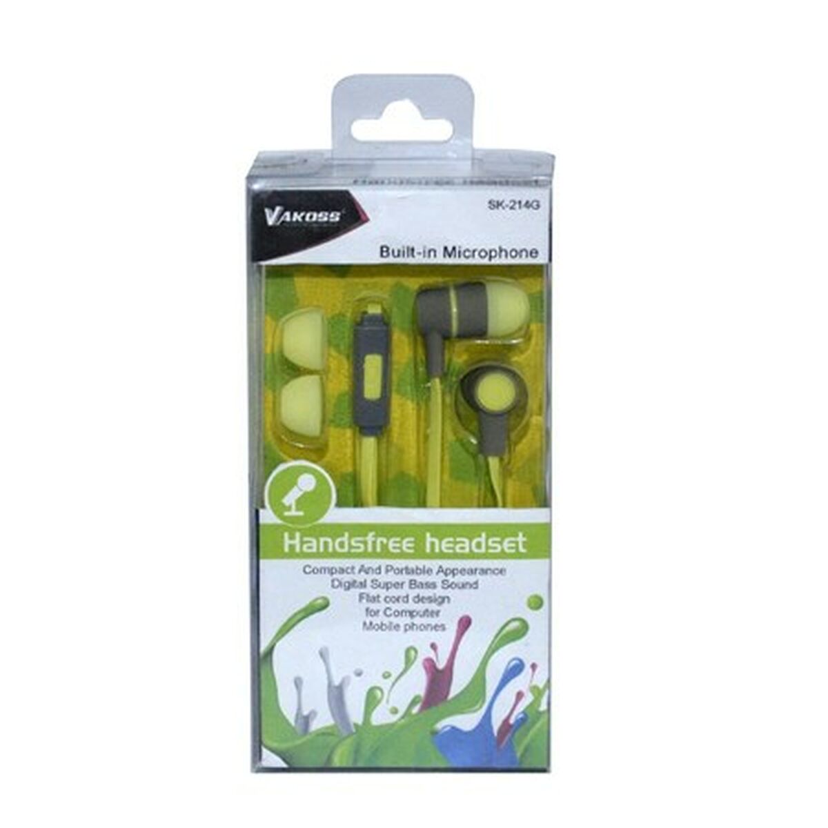 Auricolari Vakoss SK-214G Verde 3 S9105135_1