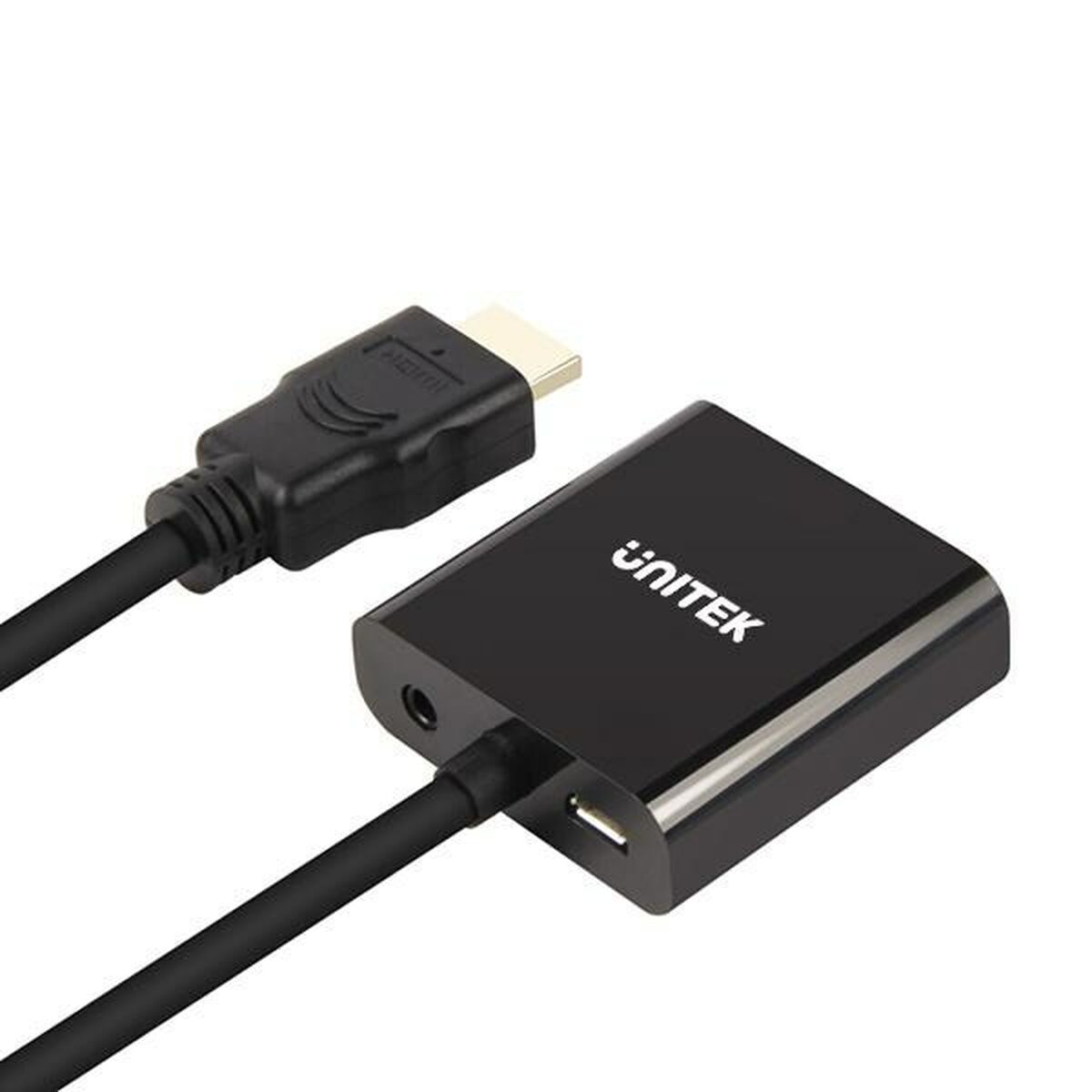 Adattatore HDMI con VGA con Audio Unitek Y-6333 Nero 3 S9115530_1