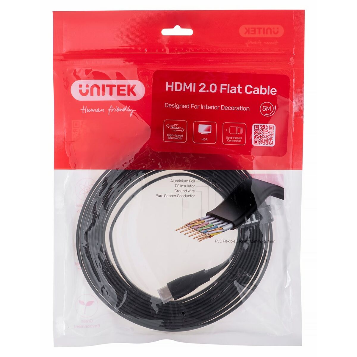Cavo HDMI Unitek C11063BK-5M Nero 5 m 2 S91103346_0