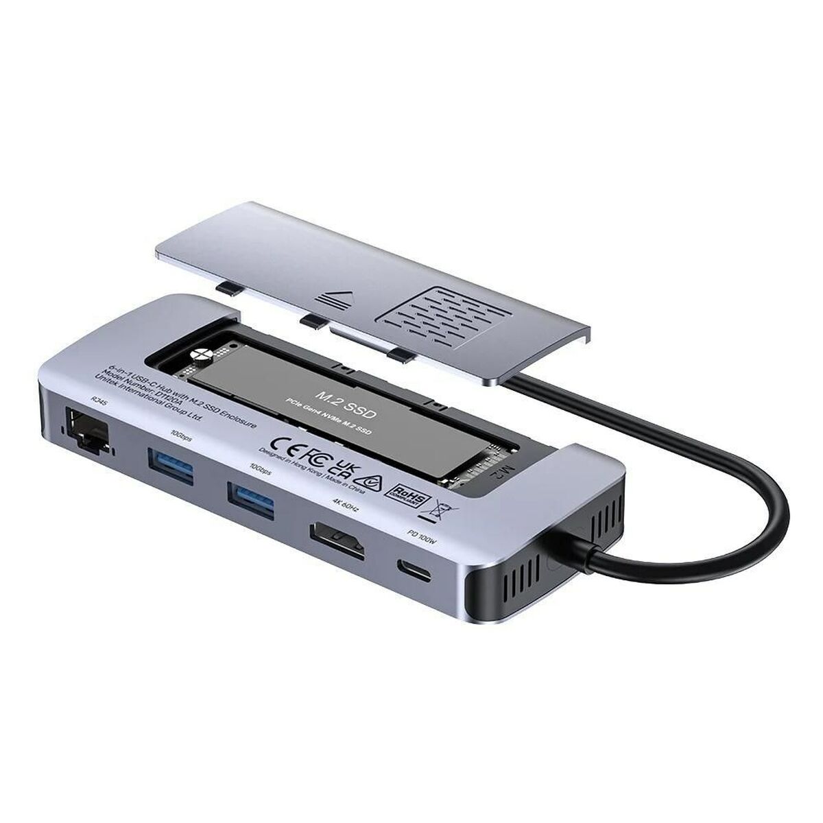 Hub USB Unitek D1120A01 100 W 4 S91105912_2
