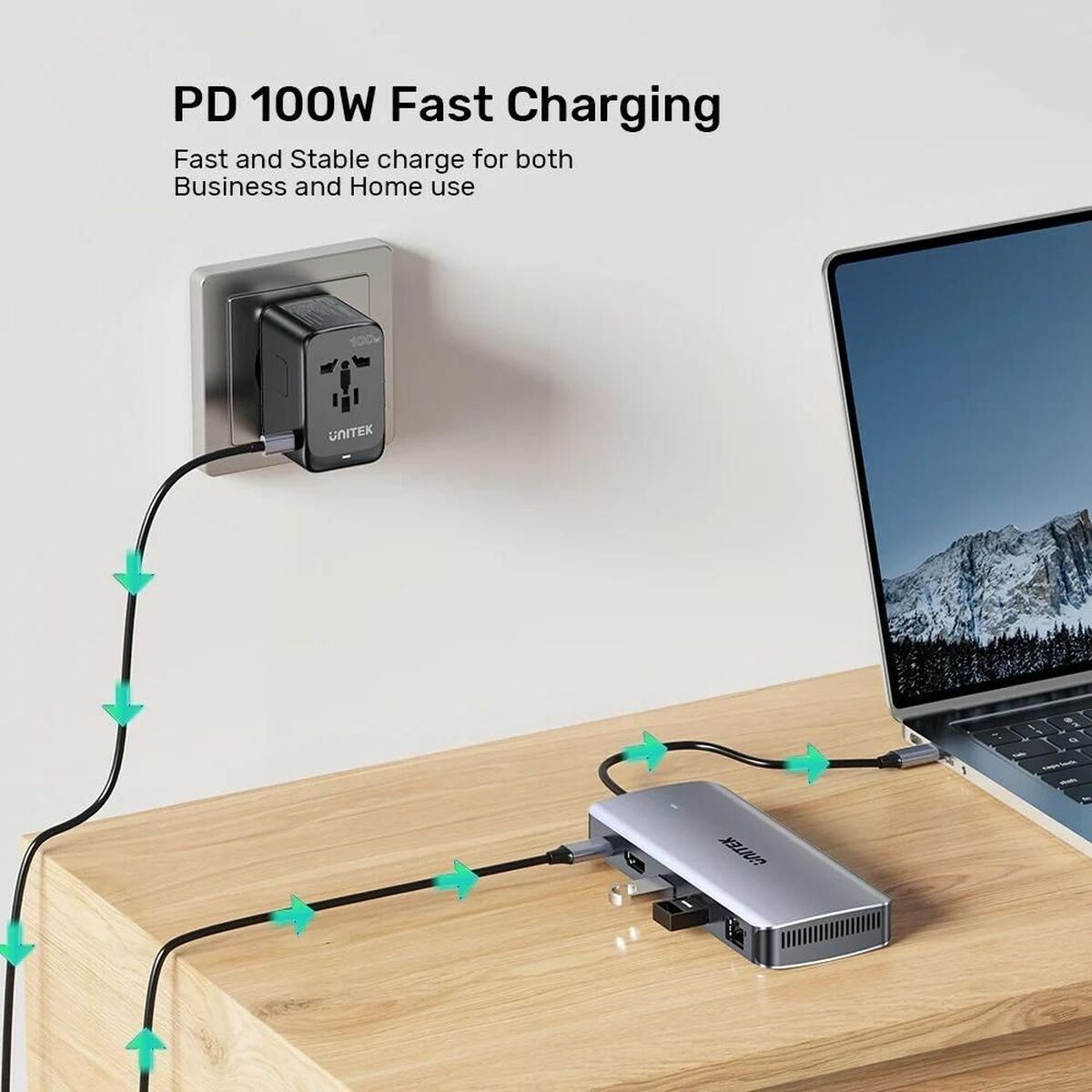 Hub USB Unitek D1120A01 100 W 9 S91105912_7