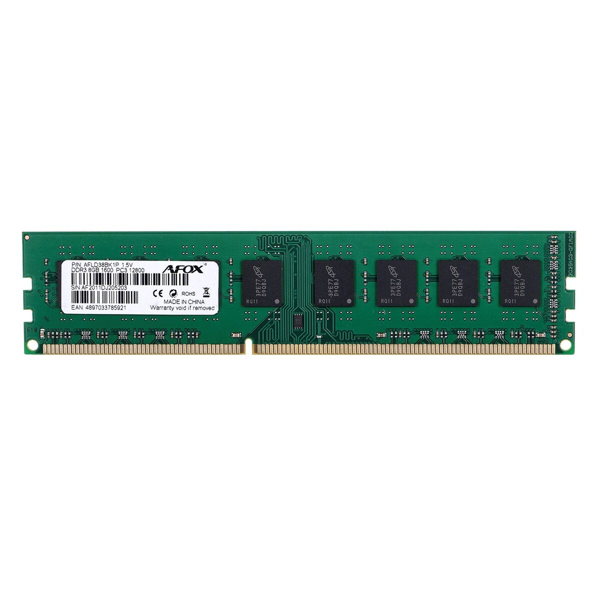 Memoria RAM Afox DDR3 1600 UDIMM CL11 8 GB 2 S9121941_0