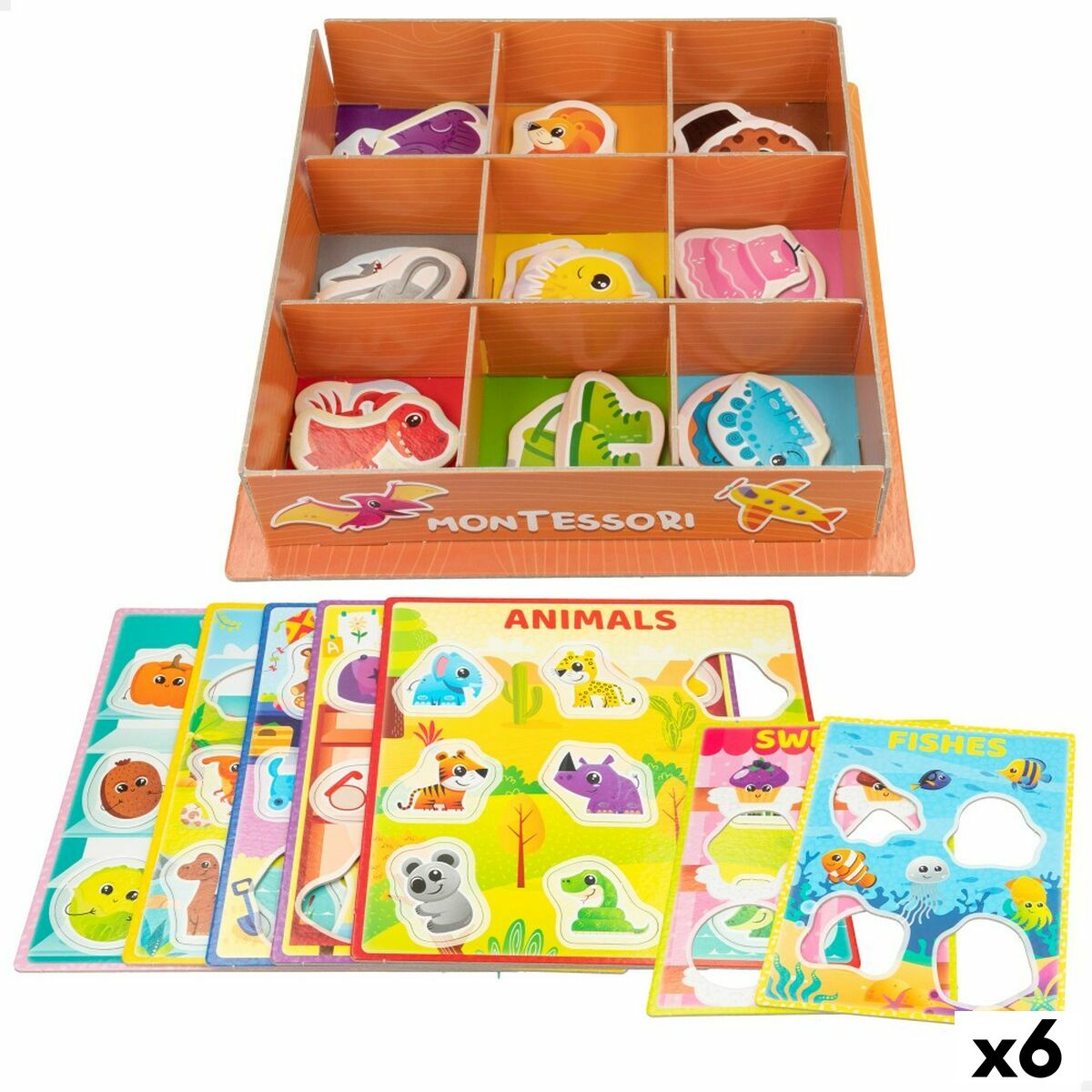 Gioco Educativo Lisciani Giochi 26 x 6 x 26 cm Colori Metodo Montessori 61 Pezzi (6 Unità) 2 S8902598_0