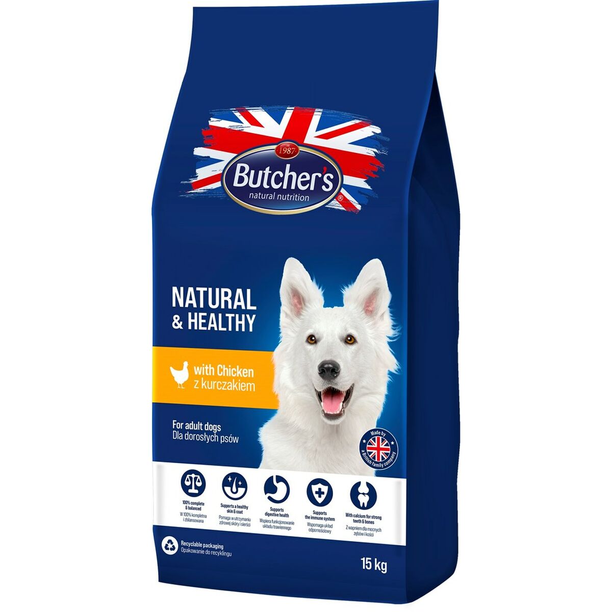 mangime Butcher's Natural & Healthy Adulto Pollo 15 kg 2 S9109912_0