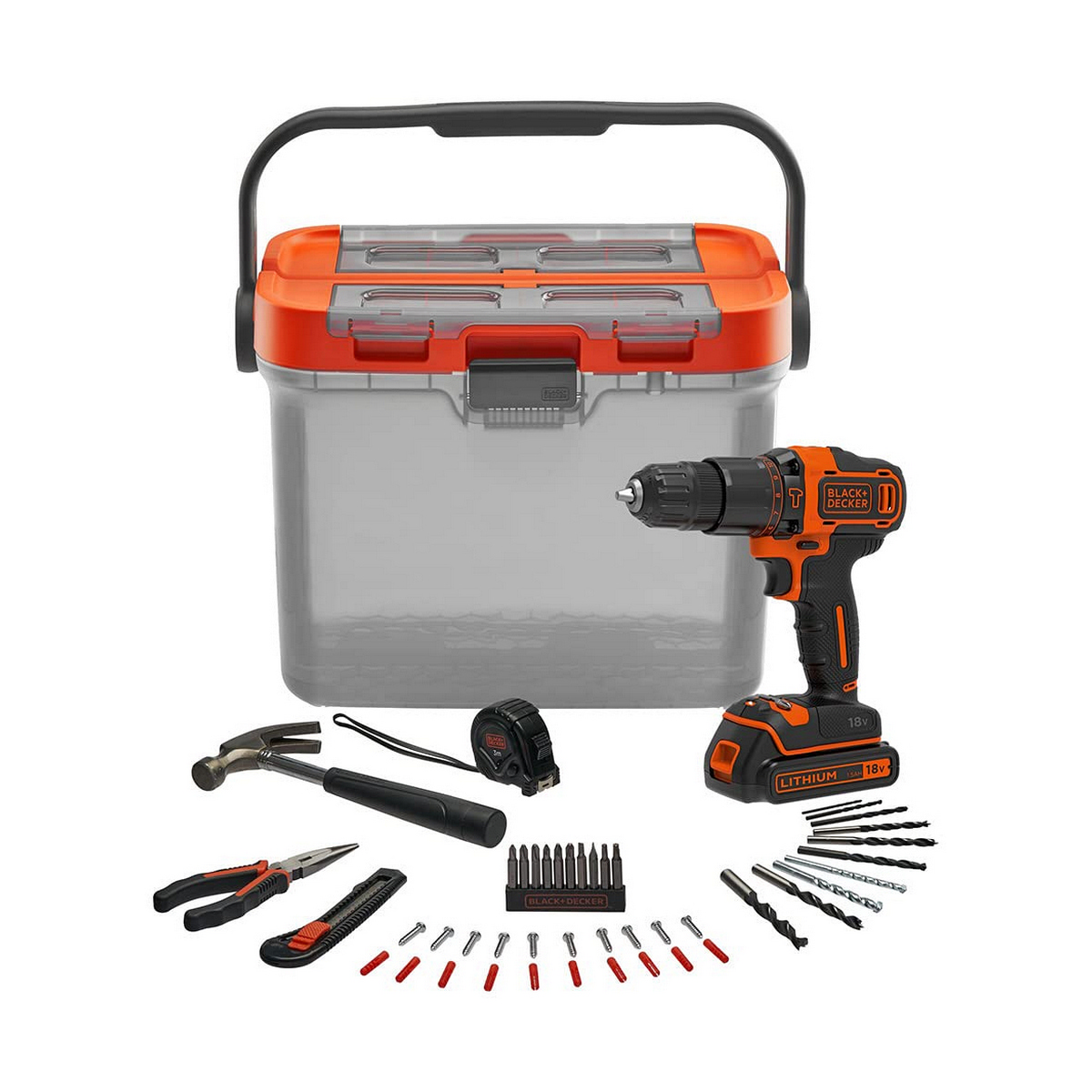 Set trapano e accessori Black & Decker bcksb05-qw 18 V 2 S7911822_0