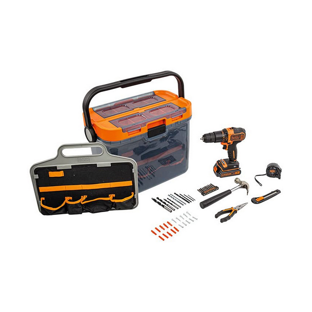 Set trapano e accessori Black & Decker bcksb05-qw 18 V 3 S7911822_1
