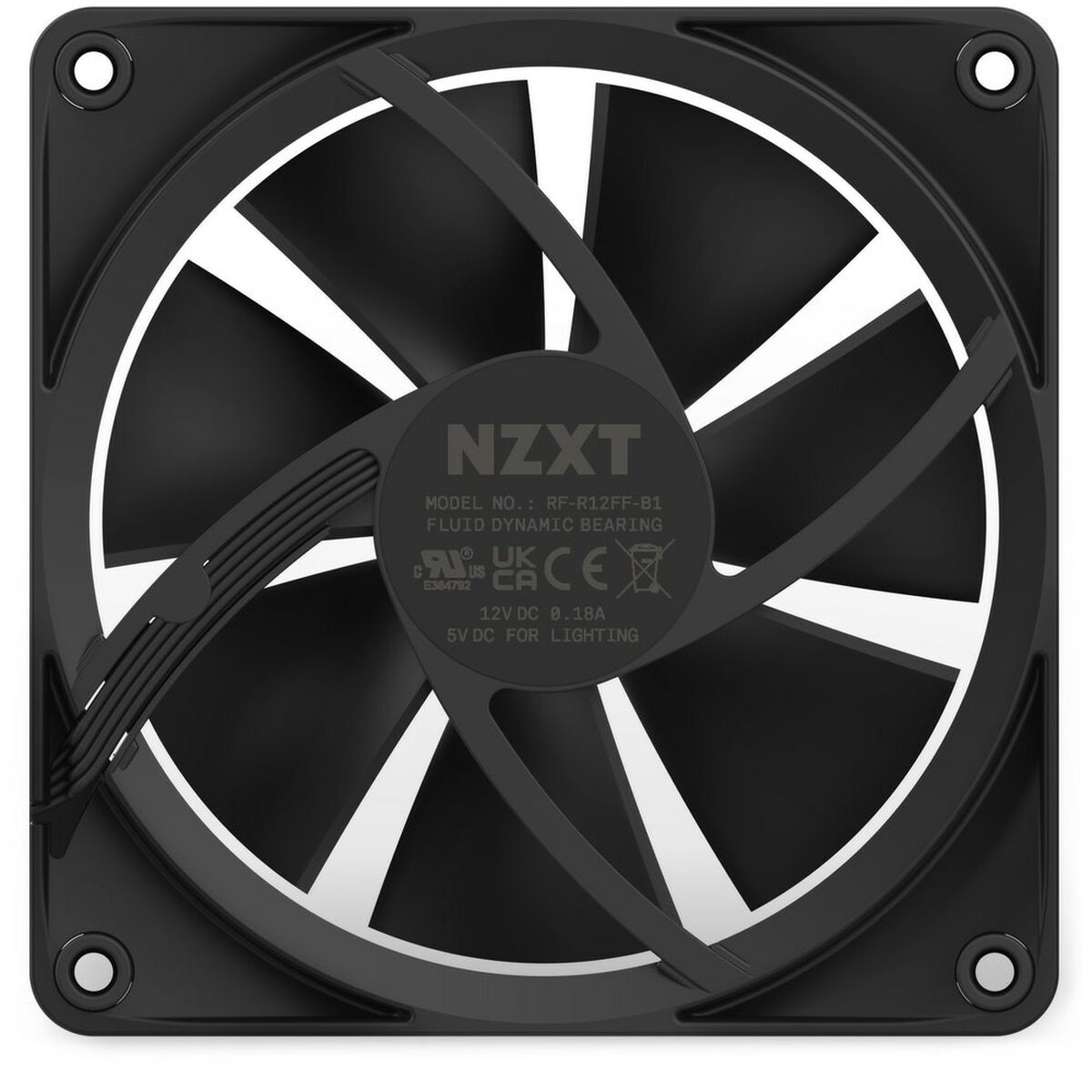 Ventola da Case NZXT RF-R12SF-B1 Ø 12 cm (1 Unità) 2 S9188590_0