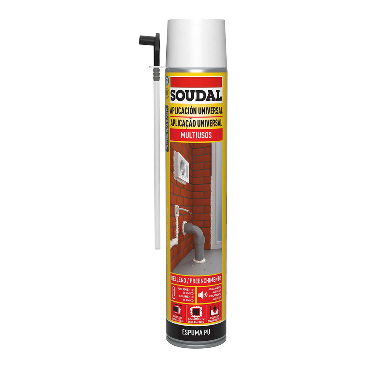 Schiuma Soudal Classic 115797 Poliuretano 750 ml 2 S7907534_0