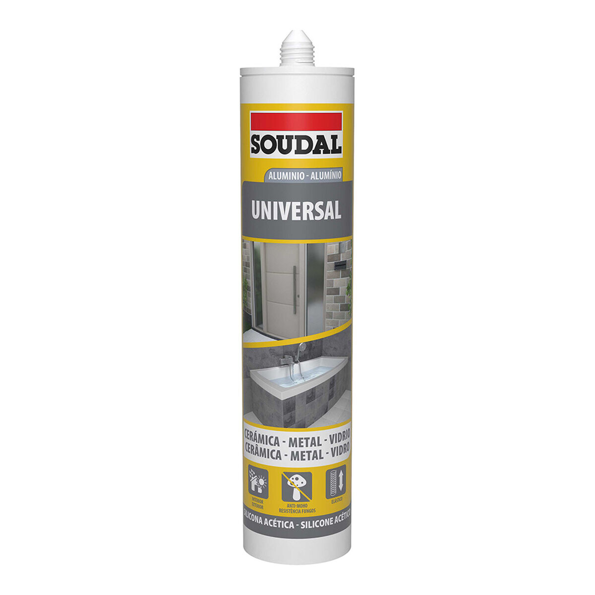 Silicone Soudal 115924 Universale Argentato 280 ml 2 S7907530_0