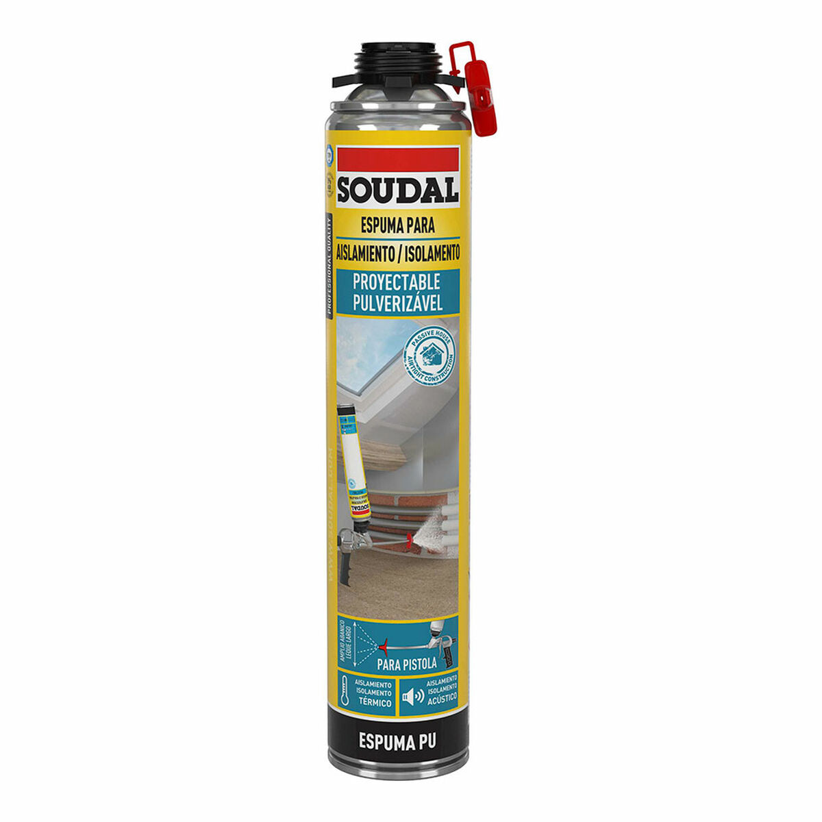 Schiuma Soudal Poliuretano Pistola 700 ml 2 S7912349_0