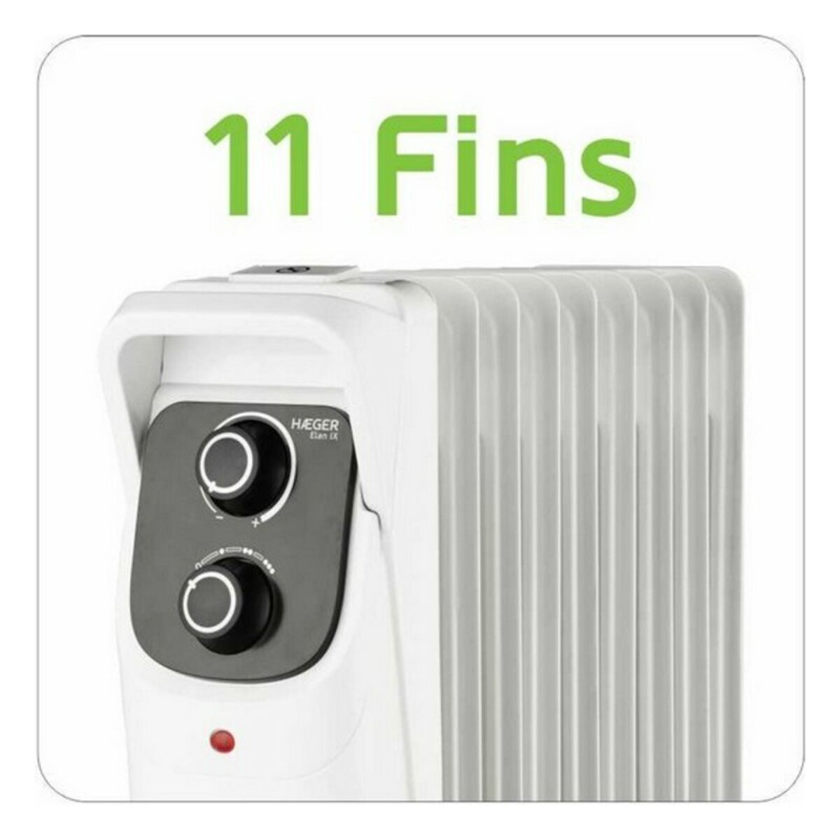 Radiatore a Olio (11 elementi) Haeger OH011007A 2500 W Bianco 3 S77099359_1