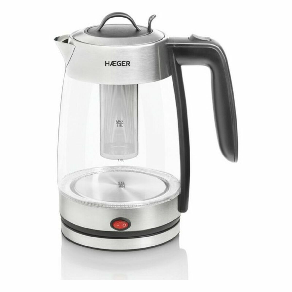 Bollitore Elettrico con Teiera Haeger EK-22F.020A Bianco Acciaio inossidabile 2200 W 2 S7781488_0