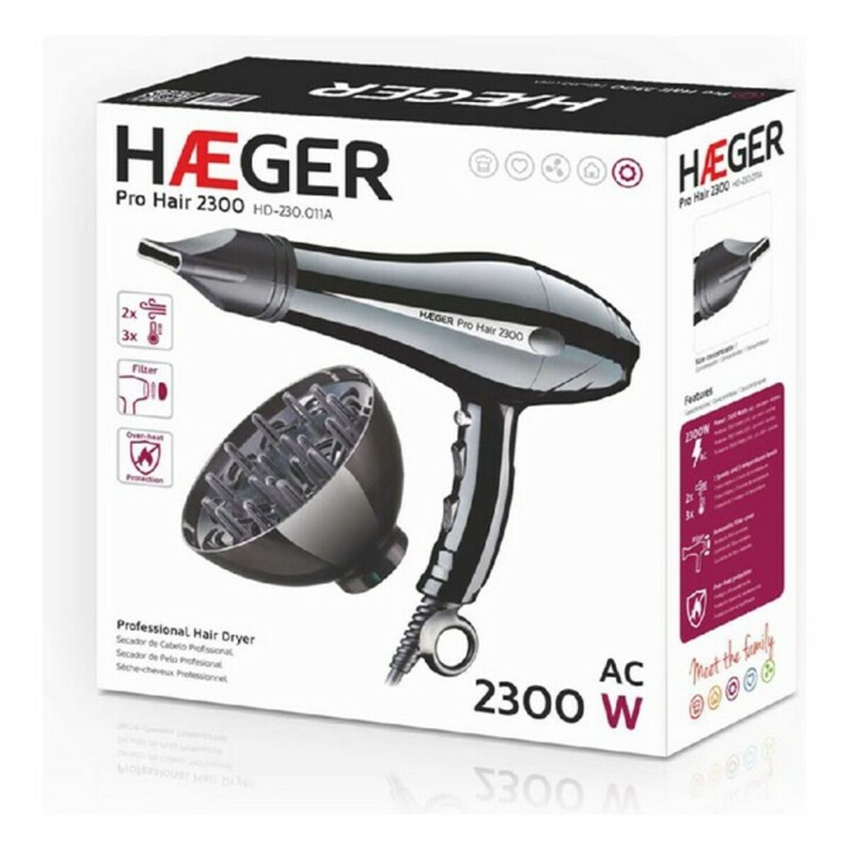 Phon Haeger HD-230.011B 2300 W Nero 2300 W 6 S7781524_4