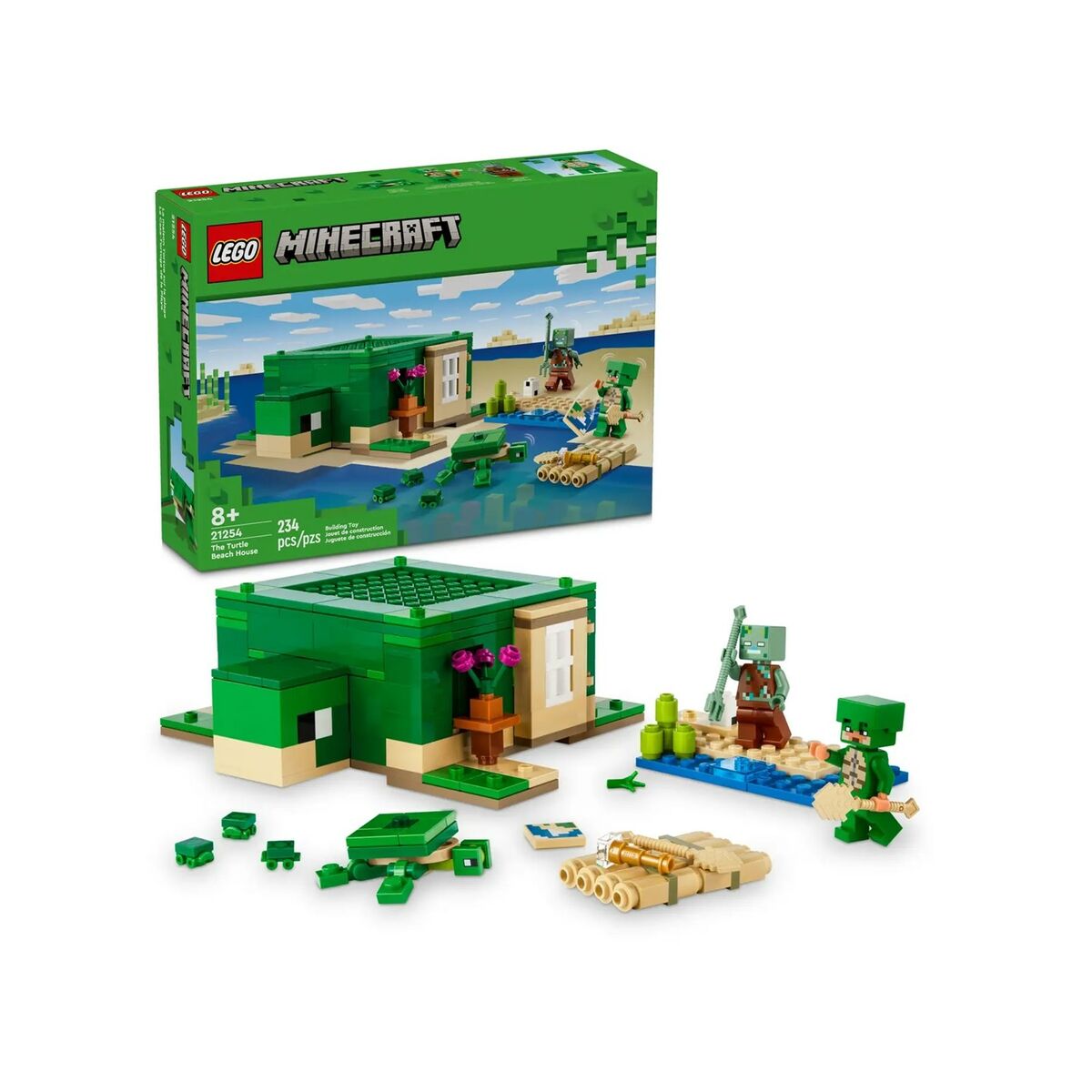 Set di Costruzioni Lego Minecraft 21254 Turle Beach House 234 Pezzi 3 S9148274_1