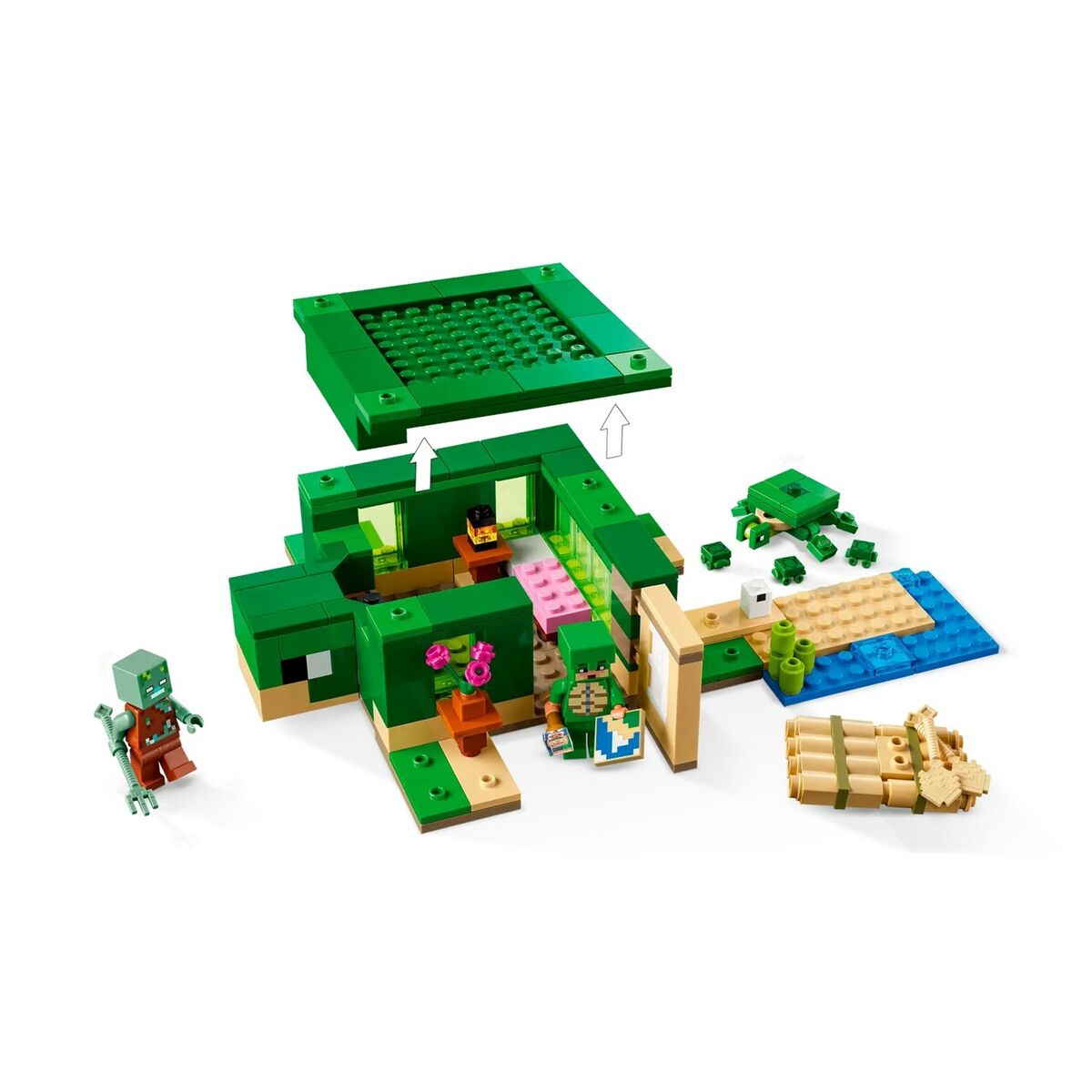 Set di Costruzioni Lego Minecraft 21254 Turle Beach House 234 Pezzi 5 S9148274_3