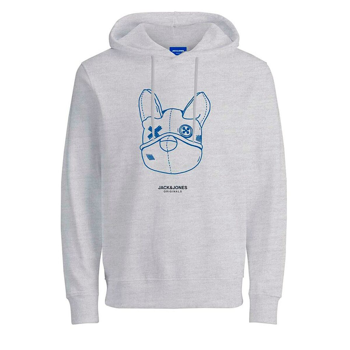 Felpa con Cappuccio Uomo JORPAL SWEAT HOOD FST Jack & Jones 2310015 Grigio 2 S2024701_0