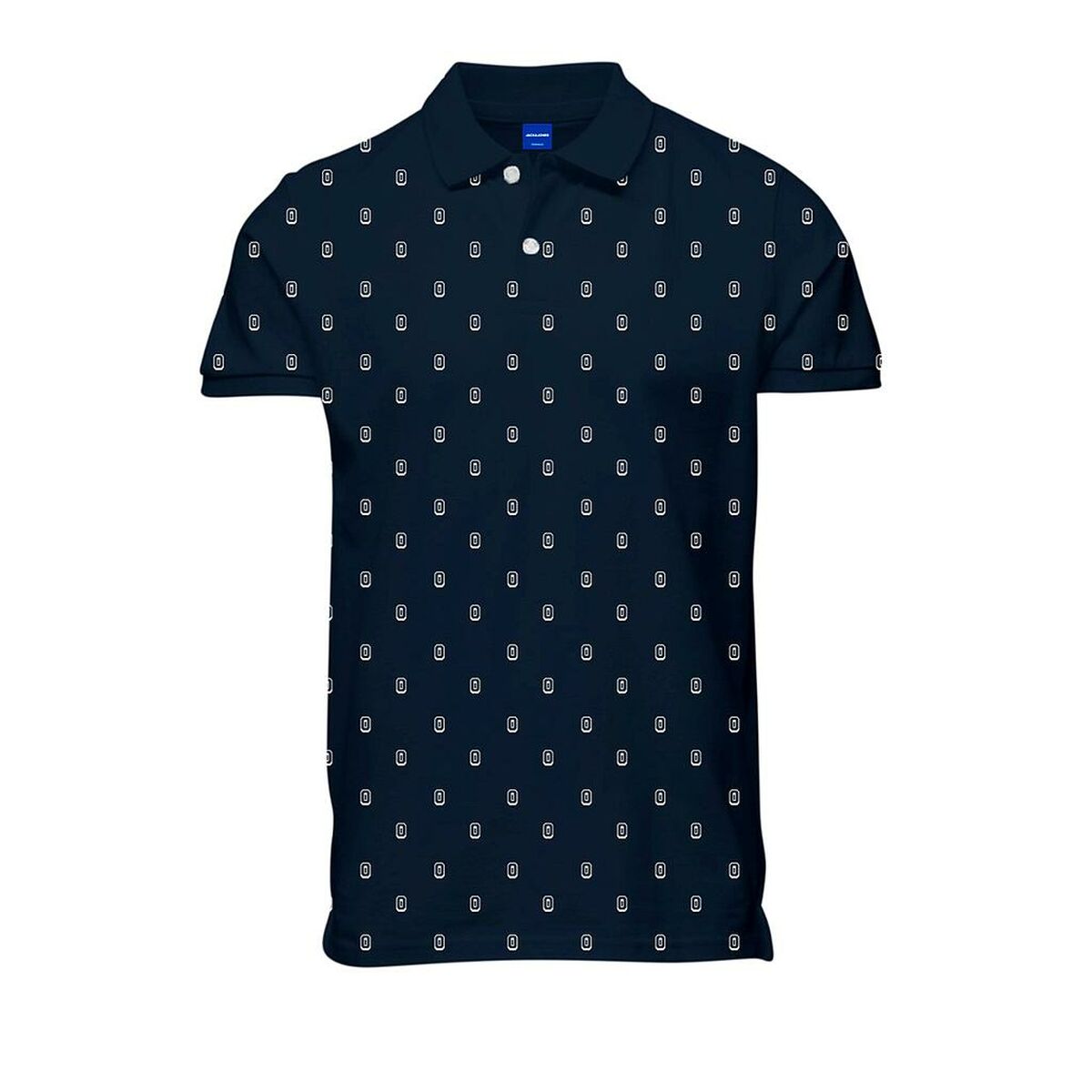 Polo a Maniche Corte Uomo JORCOLLECT Jack & Jones SS FST 12232663 Blu Marino 2 S2024818_0