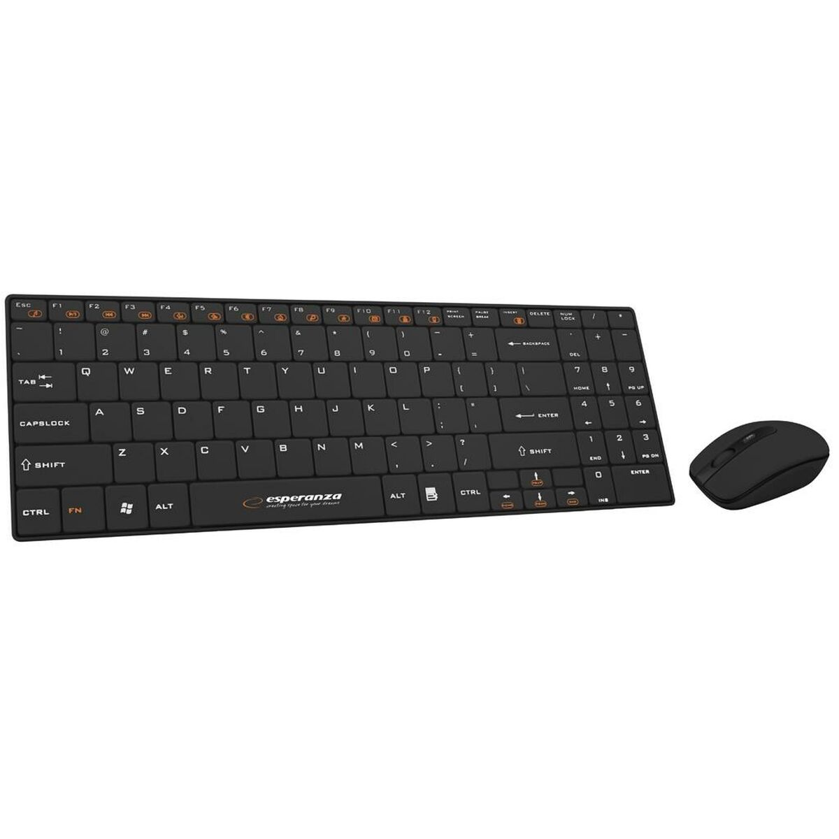 Tastiera e Mouse Esperanza EK122K Nero QWERTY 2 S9123200_0