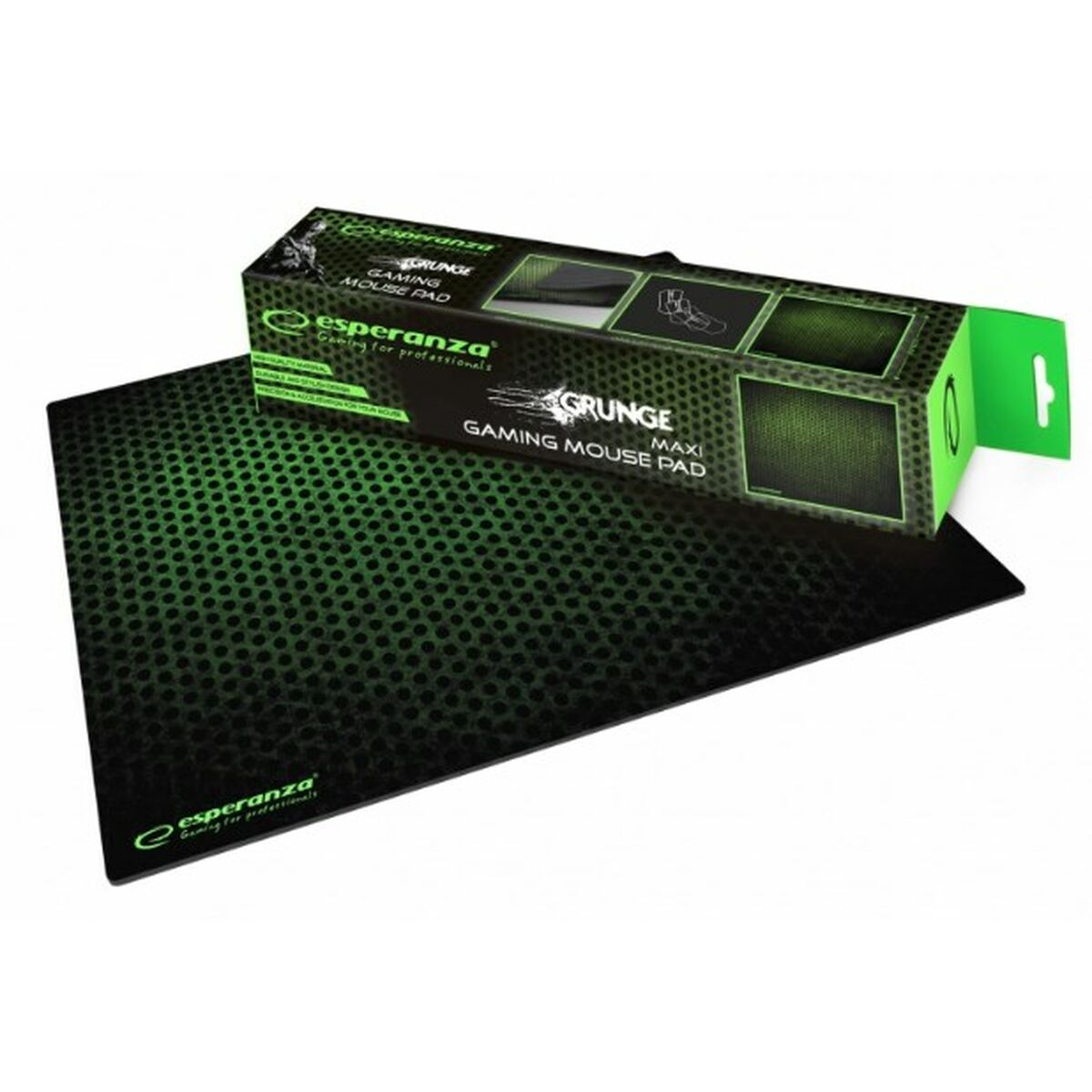 Tappetino Antiscivolo Esperanza EGP103G Nero Verde Nero/Verde Stampa 2 S9105728_0