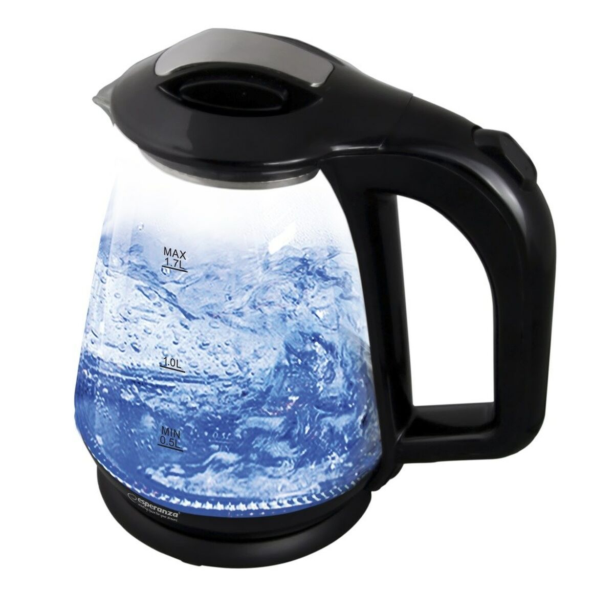 Bollitore Esperanza EKK024K Nero Vetro Plastica 1500 W 1,7 L 2 S9102333_0