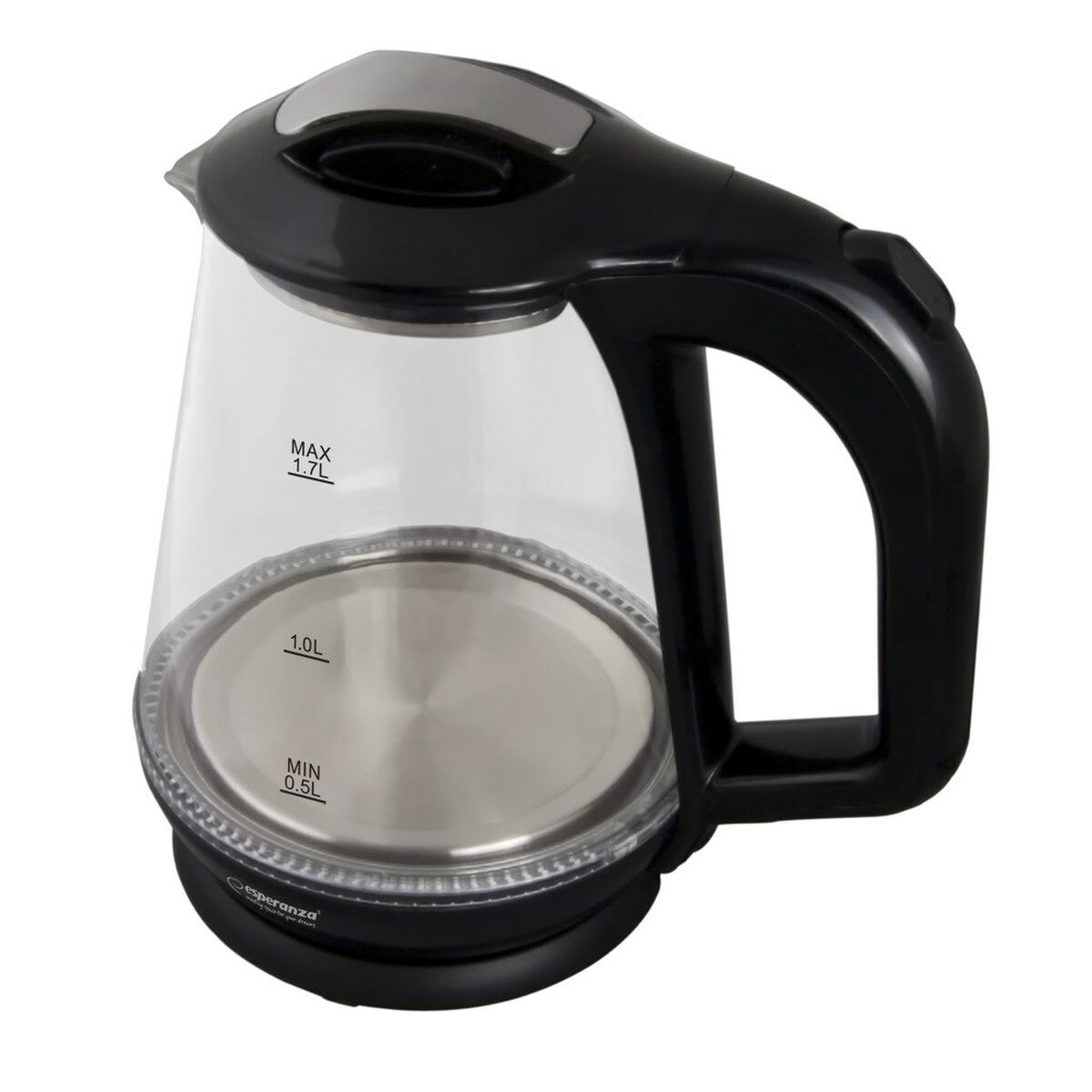 Bollitore Esperanza EKK024K Nero Vetro Plastica 1500 W 1,7 L 3 S9102333_1