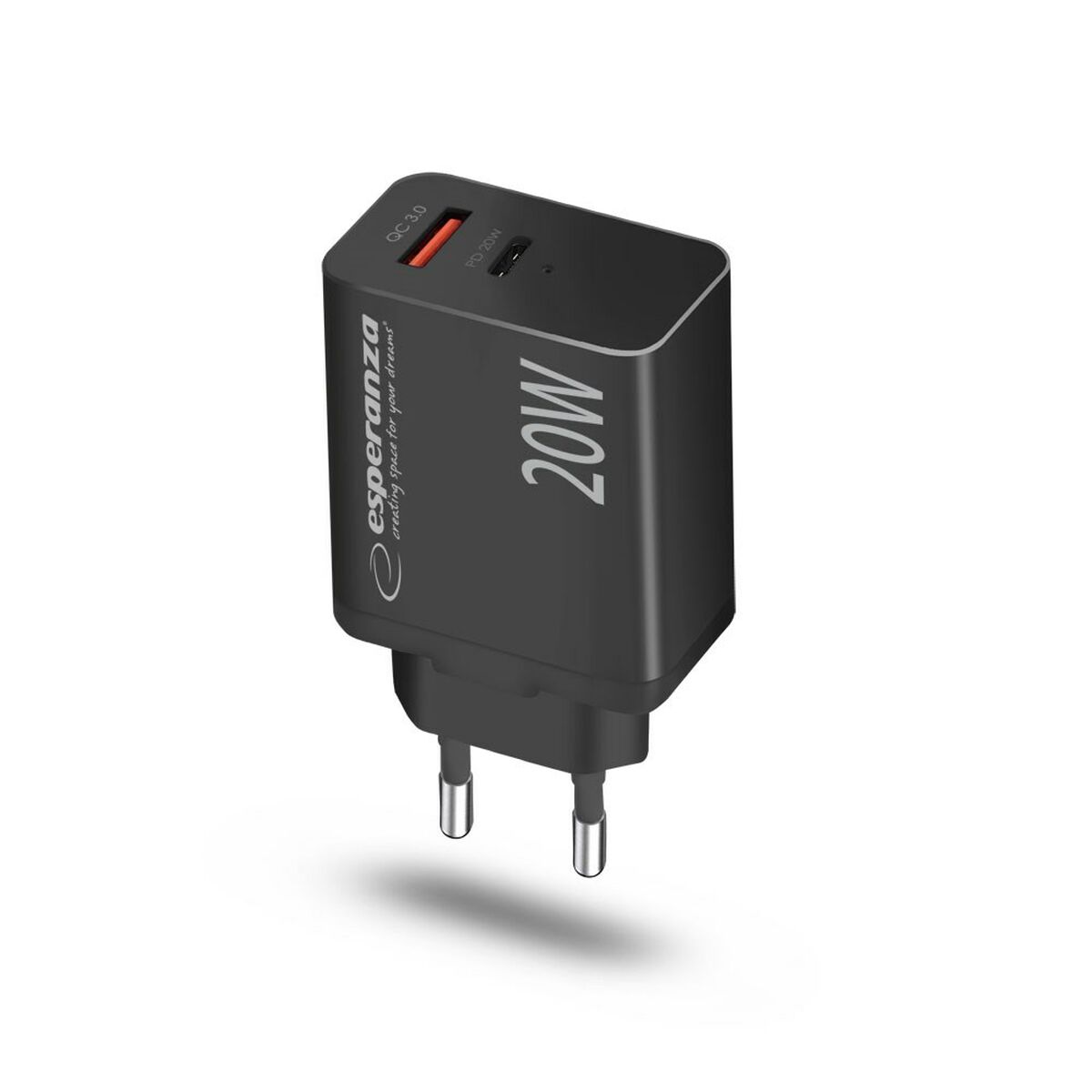 Caricabatterie da Parete Esperanza EZC105K Nero 4 S91105124_2