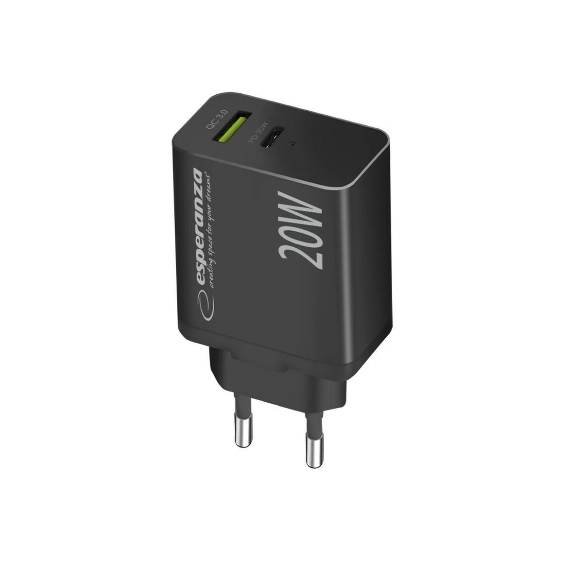 Caricabatterie da Parete Esperanza EZC105K Nero 5 S91105124_3