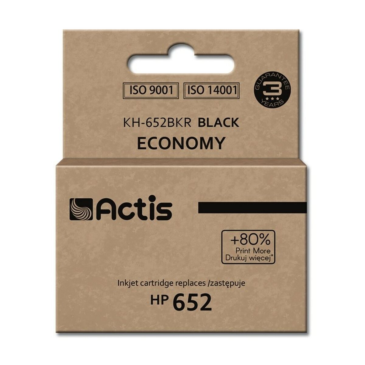 Cartuccia ad Inchiostro Originale Actis KH-652BKR Nero 2 S9113395_0