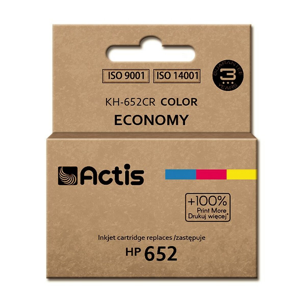 Cartuccia ad Inchiostro Originale Actis KH-652CR Ciano/Magenta/Giallo 2 S9113396_0