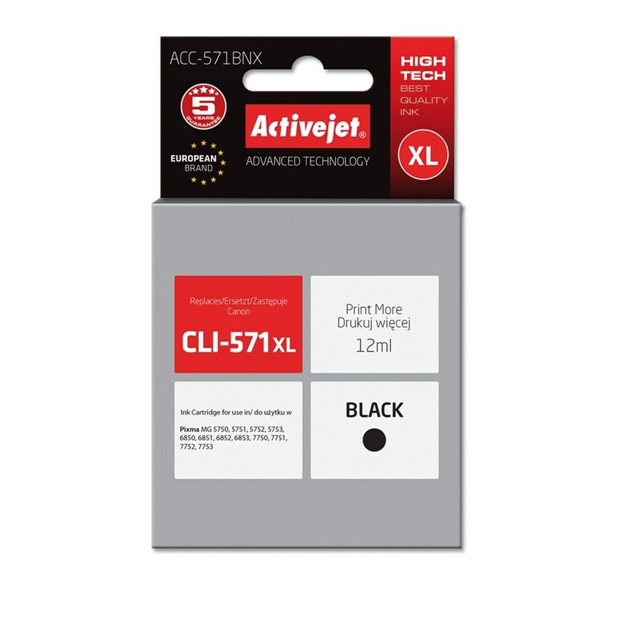 Cartuccia ad Inchiostro Originale Activejet ACC-571BNX Nero 2 S9112455_0